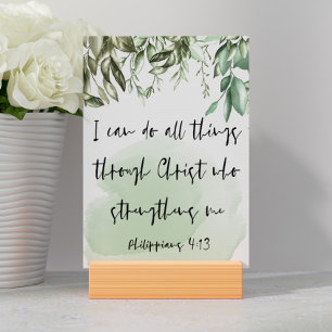 Numéro De Table Bible Verse Philippians Card