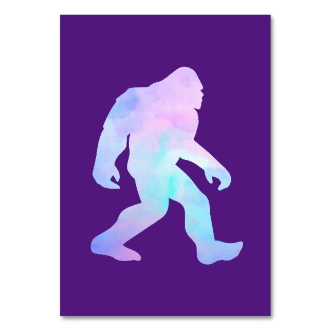 Numéro De Table Bigfoot aquarelle       (Par défaut)