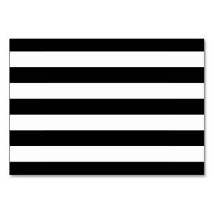 Numéro De Table Blancs Et Noirs Élégants