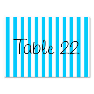 Numéro De Table Bleu Aqua