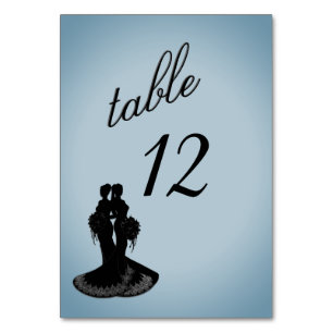 Numéro de table bleue du Mariage lesbien