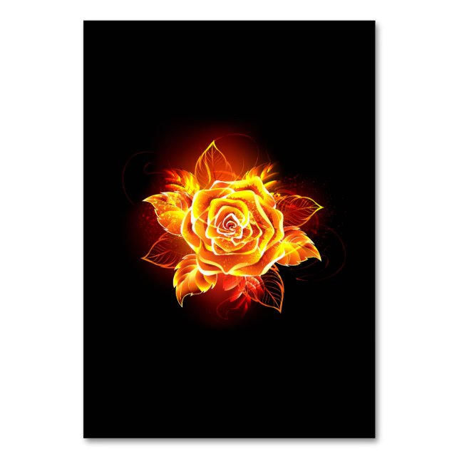 Numéro De Table Blooming Fire Rose (Par défaut)