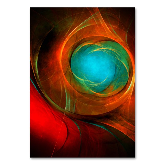 Numéro De Table Blue Eye Moderne Abstrait Art Cool Motif #16 (Par défaut)