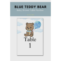 Blue Teddy Bear Baby Shower 