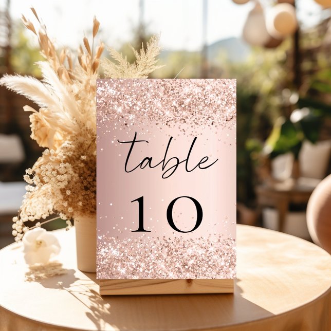 Numéro De Table Blush or rose gold  (Créateur téléchargé)