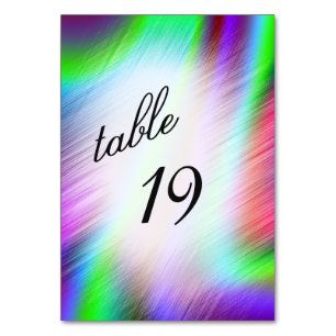 Numéro de table bohème