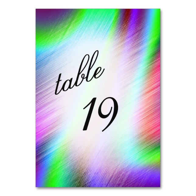 Numéro de table bohème (Par défaut)