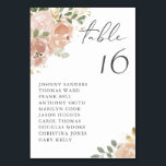 Numéro De Table Boho Aquarelle Mauve Fleurs de Pêche Siège<br><div class="desc">Élevez le décor de votre événement avec ces numéros de table personnalisables, avec leurs délicates fleurs de mauve et de pêche à l'aquarelle, leurs verdure luxuriante et leurs accents de feuille d'or faux. Idéalement conçu pour ajouter une touche de charme botanique aux mariages, baby showers, douches nuptiales, anniversaires, etc. Chaque...</div>