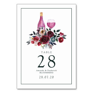 Numéro De Table Boho Bourgogne et dégustation de vins de la Marine