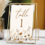 Numéro De Table Boho Fleur sauvage Fleurs sauvages Floral Garden M<br><div class="desc">C'est un Fleur sauvage Boho Fleurs sauvages Floral Jardin Numéro de table de mariage !</div>