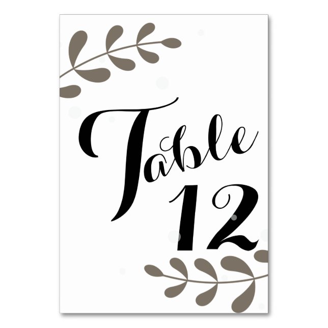 Numéro De Table Boho Floral Mariage (Par défaut)