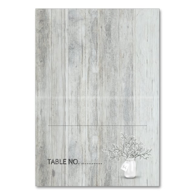 Numéro De Table Bois Mason Jar et Mariage rustique de la respirati (Par défaut)