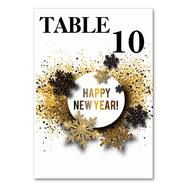 Numéro De Table Bonne année (Par défaut)