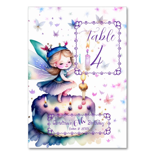 Numéro De Table Bonne fête d'anniversaire 01 (Dos)