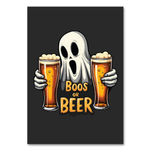 Numéro De Table Boos Ou Bière Drôle Oktoberfest Halloween Ghost