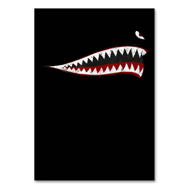 Numéro De Table Bouche De Requin Volant Tigers - Cadeaux Pour Amat (Par défaut)
