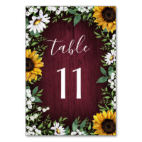 Bourgogne Rouge Tournesol vert Mariage de couronne