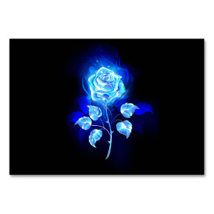 Numéro De Table Burning Blue Rose