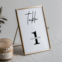 Business Minimal Table Number Gala Dinner Event