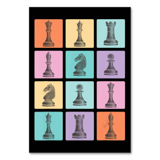 Numéro De Table Cadeau d'échecs | J'Aime Vraiment Les Pièces D'Éch