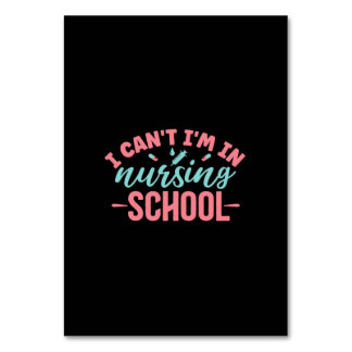 Numéro De Table Cadeau infirmière | Je Suis À L'École De Soins Inf