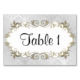 Numéro De Table Cadre mariage en argent