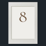 Numéro De Table Cadre simple<br><div class="desc">Elégante carte numérique de table avec une conception 3D simulée en blanc doux. Ce design minimaliste et raffiné ajoute une touche de luxe à vos tables mariages,  créant un look cohésif et sophistiqué qui complète tout thème mariage moderne.</div>