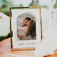 Calligraphie moderne Script Arch Frame Photo Maria