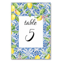 Carreaux portugais Lemons Mariage méditerranéen