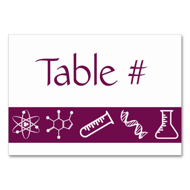 Numéro De Table Carton de table Forces Attractives dans le Vin (Devant)
