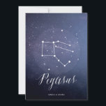 Numéro de table céleste de l'étoile de constellati<br><div class="desc">Constellation Starry Night Celestia Star Mariage Numéros de table Noms Cartes - Pegasus Constellation Galaxy, Astronomie, Space Mariage Cartes de table Merci! Soumya *COPYRIGHT NOTICE* © Les invitations de Soumya | Soumya S. Mohanty | Tous droits réservés. www.soumyasdesigns.com L'imitation, la modification ou les oeuvres dérivées (articles correspondants) de ce design...</div>
