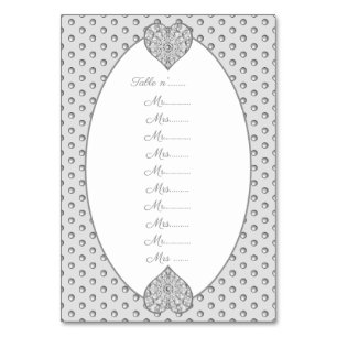 Numéro De Table Céramique gris dentelle