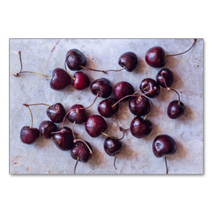 Numéro De Table Cerises