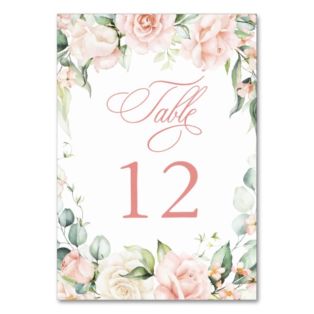 Numéro De Table C'est une Baby Shower Fleurs Rose pour Fille (Par défaut)