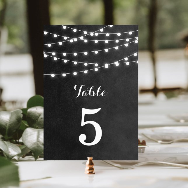 Numéro De Table Chaîne de charbon de bois - Mariage - Numéros de t (Créateur téléchargé)