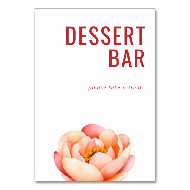 Numéro De Table Cheerful Pink Watercolor Flower (Par défaut)