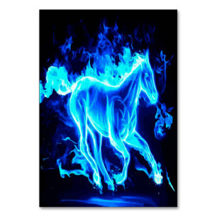 Numéro De Table Cheval rétro   Impression de la toile de fond