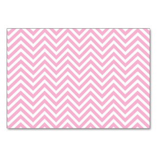 Numéro De Table Chevron Motif rose blanc ZigZag Vintage Rétro