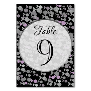 Numéro De Table Chic Elegant Silver et Mariage de poisson de l'océ
