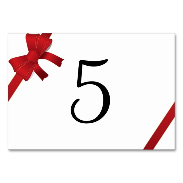 Numéro De Table Chiffres de table de mariage d'hiver des vaches ro (Devant)