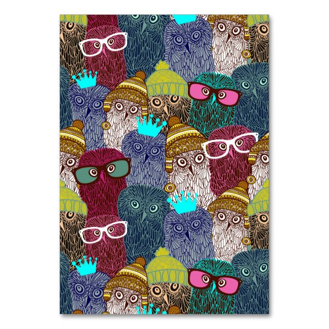 Numéro De Table Chouette dans la couronne (Par défaut)