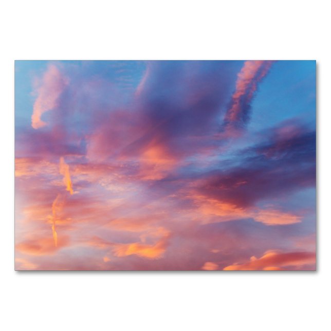 Numéro De Table ciel flirtant (Devant)