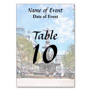Numéro De Table Cincinnati OH - Fontaine Tyler-Davidson c1906