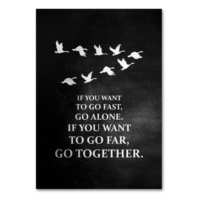 Numéro De Table Citation De Bonheur Si Vous Voulez Aller Ensemble (Par défaut)