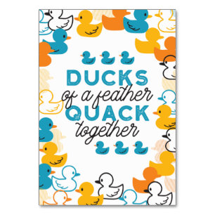 Numéro De Table Citation De Canards Amusants