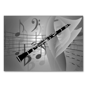 Numéro De Table Clarinet aux accents musicaux