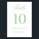 Numéro De Table Classic Luxe | Elegant Dusty Blue Wedding<br><div class="desc">These elegant,  luxe wedding table numbers feature a dusty blue border and a lighter blue and white design. There is a mix of classic text and modern calligraphy for a classy and minimalist design perfect for your timeless,  formal reception.</div>