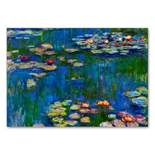 Numéro De Table Claude Monet - Lys d'eau