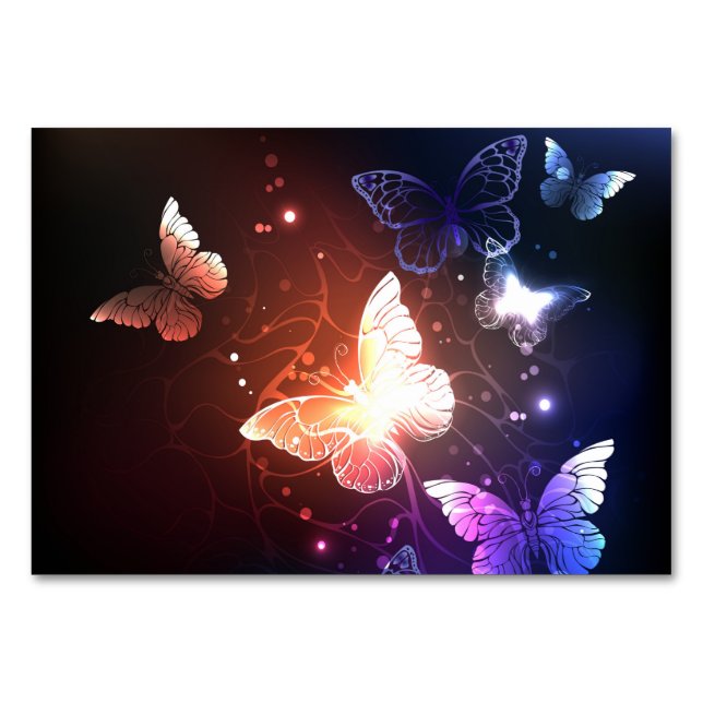 Numéro De Table Clowing Night Butterflies (Devant)