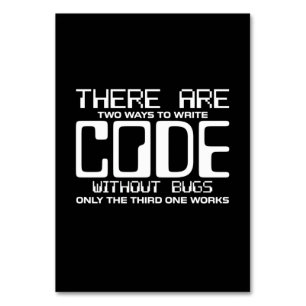 Numéro De Table Code Écriture Programmer sans bogues